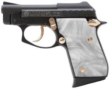 Taurus PT22 22 Long Rifle Pistol 2.75" Blue Gold Highlight Pearl Grip 9 Round 1220031PRL